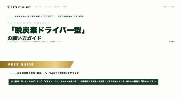 脱炭素ドライバー型の戦い方ガイド 表紙