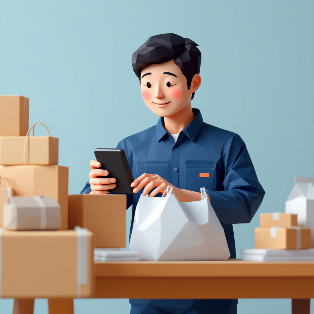 リユース・シェアリング事業開発のキャラクターイラスト